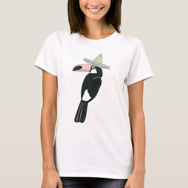 T-shirt Taco à propos d'amour | Toucan Sombrero (Devant)