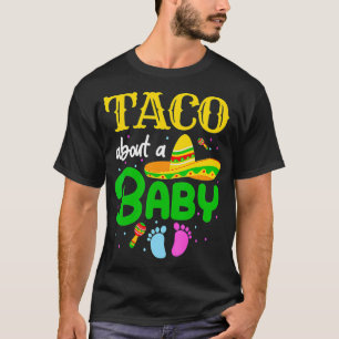 T-shirt Taco À propos d'un bébé Genre Révéler Grossesse Ci