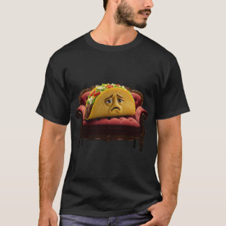 T-shirt Taco Attristé sur un Trône de Velours
