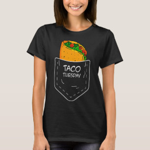 T-shirt Taco Dans Ma Poche Mardi Drôle Fiesta Distorante