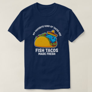 T-shirt Taco de Poisson Drôle Chapeau Sombrero Amoureux de