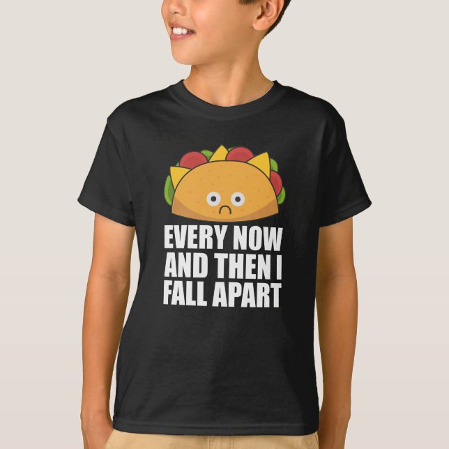 T-shirt Taco - De temps en temps je me désagrège Cinco de  (Devant)