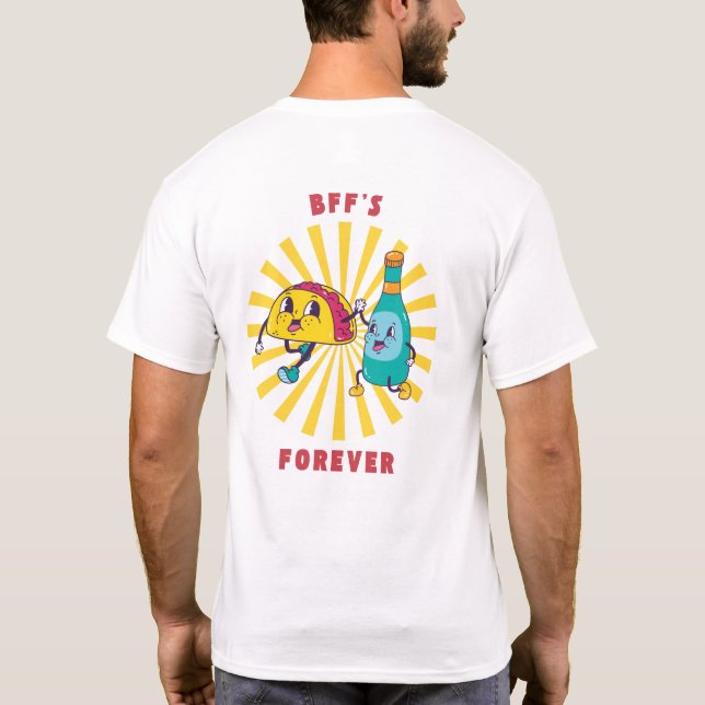 T-shirt Taco et la bière sont les meilleurs amis pour touj (Dos)