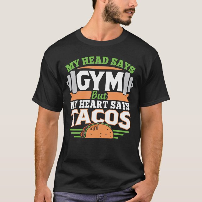 T-shirt Taco Lover Gym entraînement (Devant)