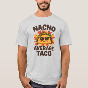 T-shirt Taco Pas Moyen Pun Drôle de Style de Bande Dessiné