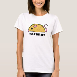 T-shirt Taco Rat (Texte noir)