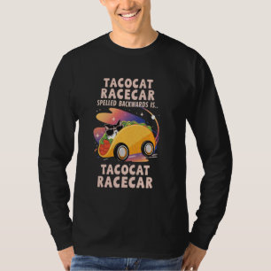 T-shirt Tacocat Course épelée à l'envers Drôle de voiture 