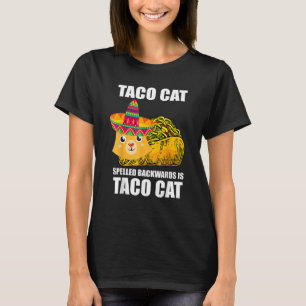 T-shirt Tacocat Écrit À L'Arrière Est Tacocat Cino De Mayo