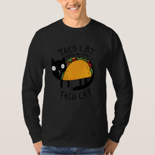 T-shirt Tacocat Écrit à l'Envers Drôle Taco Chat Cinco De 