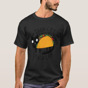 T-shirt Tacocat Écrit à l'Envers Drôle Taco Chat Cinco De 