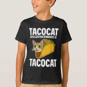 T-shirt Tacocat épelé à l'envers Drôle Drôle Cadeaux Chat