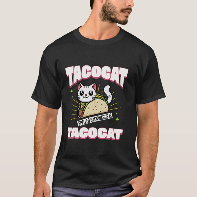 T-shirt Tacocat épelé à l'envers est Taco Cat Tee pour les (Devant)