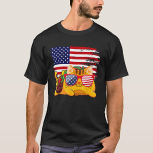 T-shirt Tacocat Lunettes de soleil Drapeau américain 4 jui
