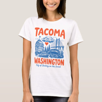 T-shirt Tacoma Washington Ville Mignonne