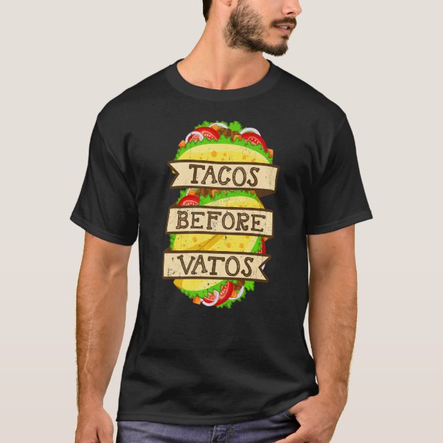T-shirt Tacos avant Vatos Saint Valentin Taco (Devant)