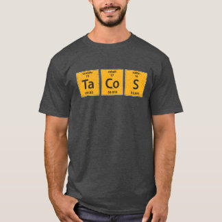 T-shirt Tacos Élément Périodique Science Alimentaire drôle