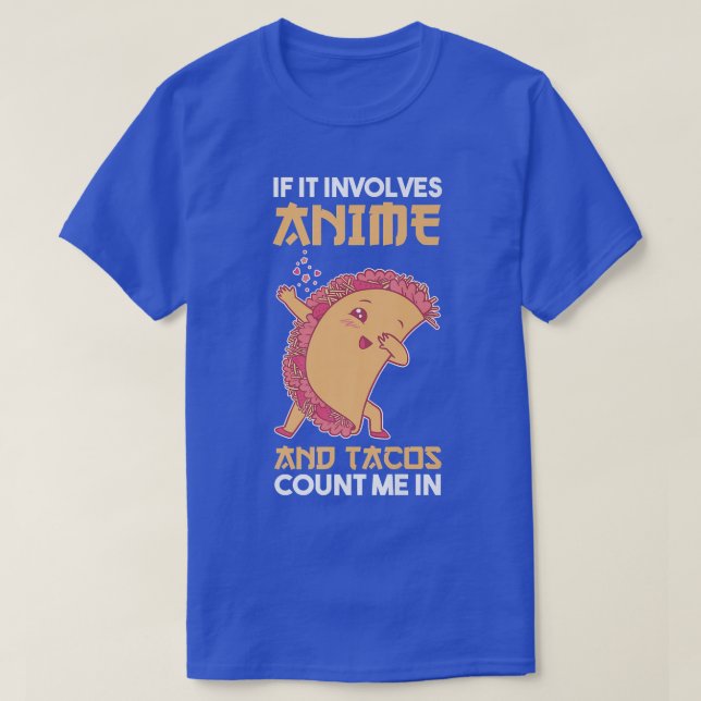 T-shirt Tacos et Anime  (Design devant)
