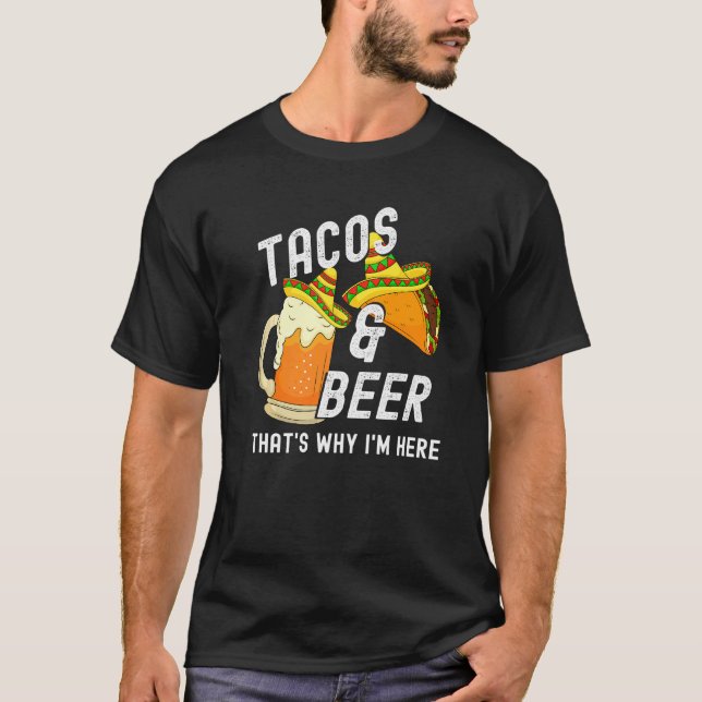 T-shirt Tacos Et Bière Cinco De Mayo Boisson Party (Devant)