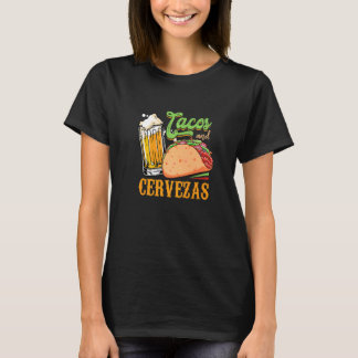 T-shirt Tacos Et Boire Quelques Cervezas Plat Mexicain Tac
