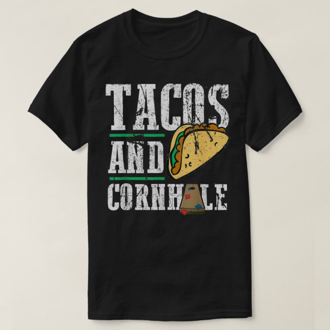 T-shirt Tacos Et Cornhole Drôle Cornhole Board (Design devant)
