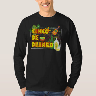 T-shirt Tacos Mexique Sombrero Cinco De Drinko Mayo
