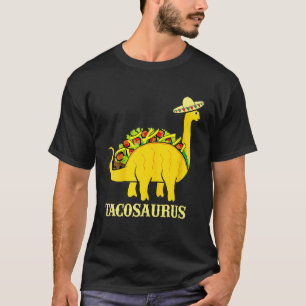 T-shirt Tacosaurus Cinco De Mayo S Funny Taco Dinosaur Gif