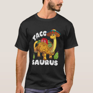 T-shirt Tacosaurus Taco Dinosaur Dino Dino Cinco De Mayo