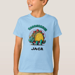 T-shirt Tacosaurus Triceratops Dessin Animé Drôle