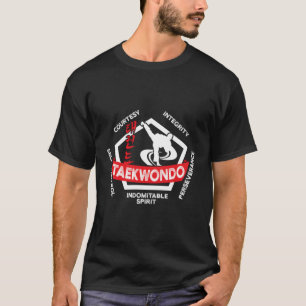 T-shirt Taekwondo 5 Tenets Mial Ata Itf Tae Kwon Do