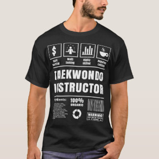 T-shirt Taekwondo Instructor Coach Sensei Cadeau Mart uniq
