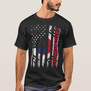 T-shirt Taekwondo Karate Arts martiaux entraînement Drapea