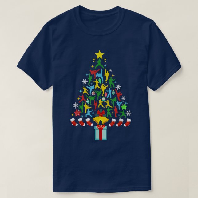 T-shirt Taekwondo Lover Xmas Lighting Taekwondo Christmas  (Design devant)
