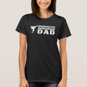 T-shirt Taekwondo Papa Américain USA Drapeau Taekwondo 202