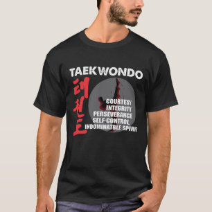 T-shirt Taekwondo Tenets Martial Arts Tae kwon do