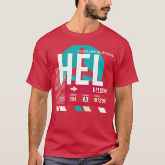 T-shirt Tag bagages HEL Airport Code Helsinki Finland