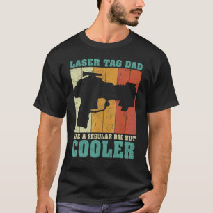 T-shirt Tag Laser Retro Vintage Papa Comme Un Da Régulier