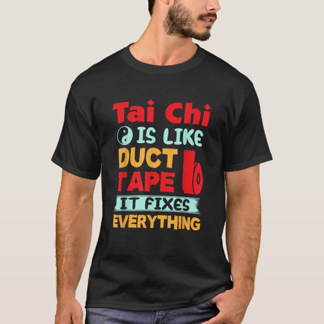 T-shirt Tai Chi Est Comme Une Bande Ducale Drôle Tai Chi (Devant)