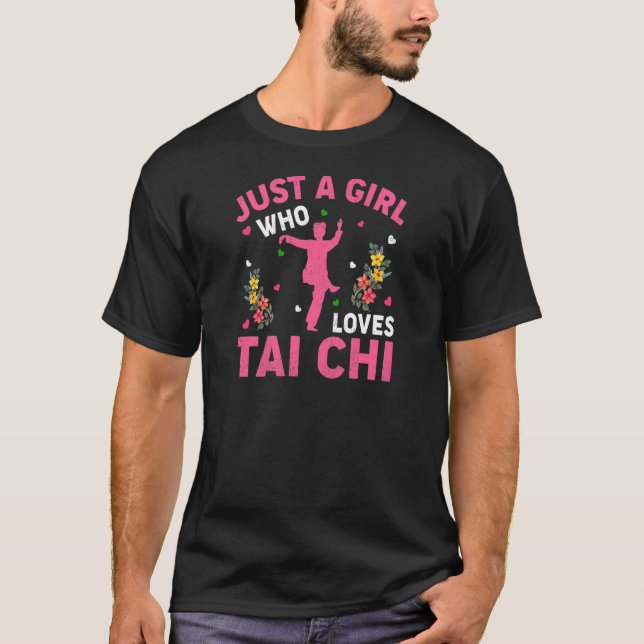 T-shirt Tai Chi Juste Une Fille Qui Aime Tai Chi (Devant)
