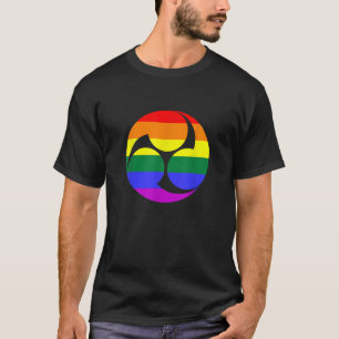 T-shirt Taiko Mitsudomoe LGBTQ Gay pride de drapeau arc-en
