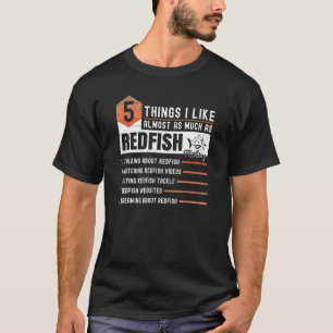 T-shirt Tailing Redfish Fishing Plaisanteries Redfish Artw