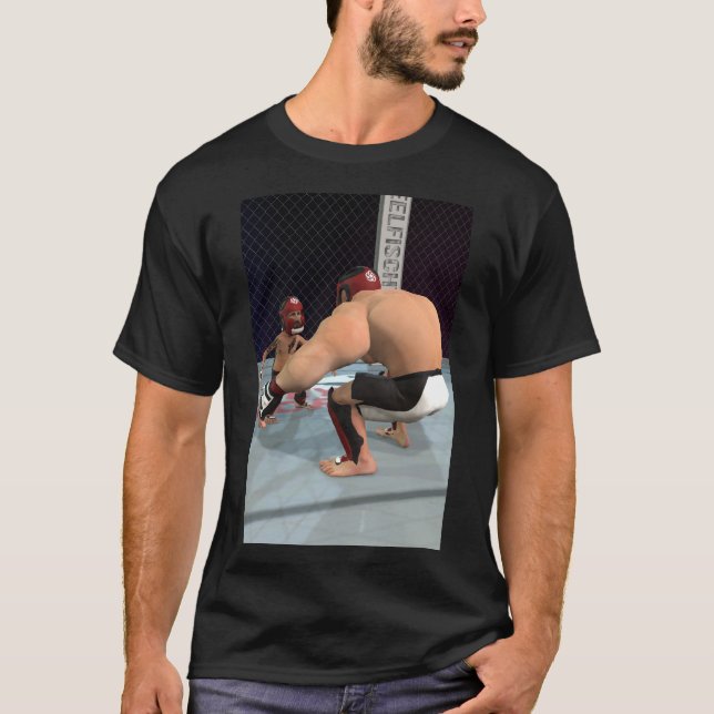 T-shirt Taille du combat dans le chien (Devant)