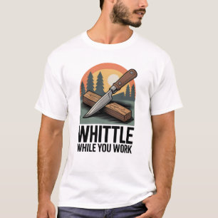 T-shirt Tailler Pendant Que Vous Travaillez - Bois Découpé