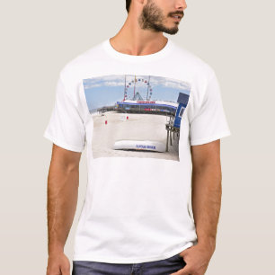 T-shirt Tailles de bord de la mer, rivage du Jersey