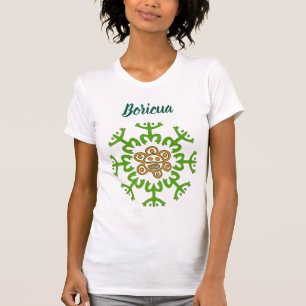 T-shirt Taíno Coquí Sun Wreath