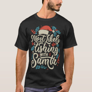 T-shirt Tais-toi et pêche drôle pêcheur à la ligne