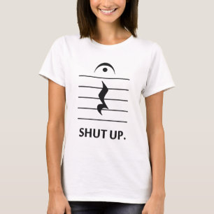 T-shirt Tais-toi par la notation musicale