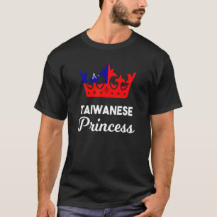 T-shirt Taïwan Drapeau Fière Fille Femme Princesse Cr
