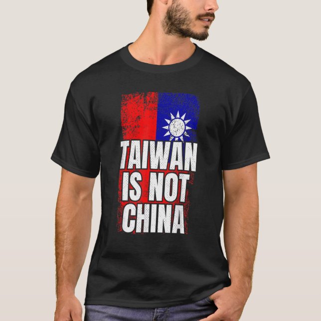 T-shirt Taïwan n'est pas la Chine (Devant)