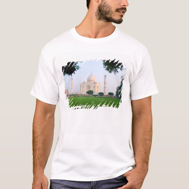 T-shirt Taj Mahal au lever du soleil une des merveilles de (Devant)