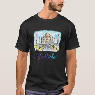 T-shirt Taj Mahal Le Tomb Indien Agra Voyage Souvenir Mo